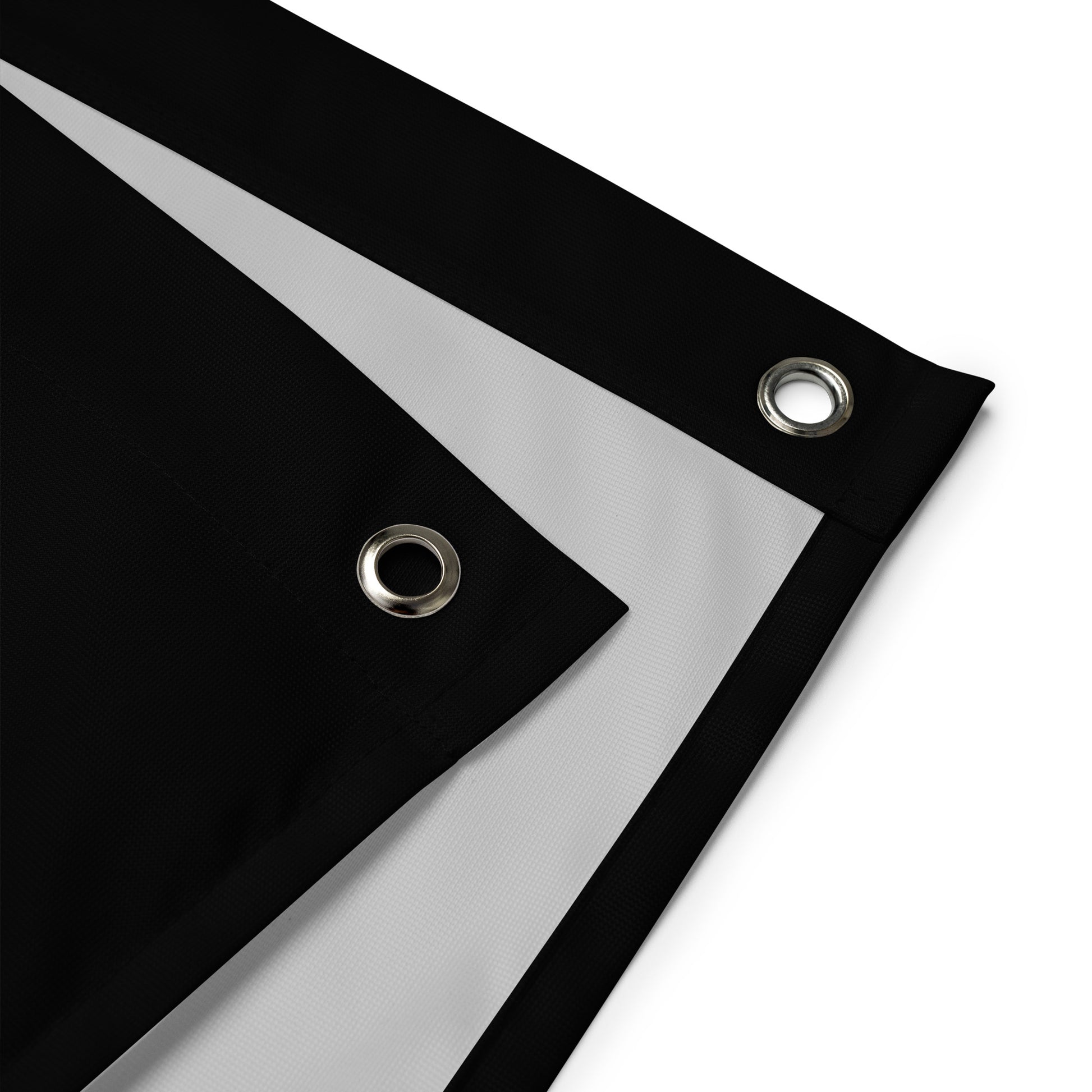  Close-up of the grommets and hem details on the Patriotic Pickleball Flag.