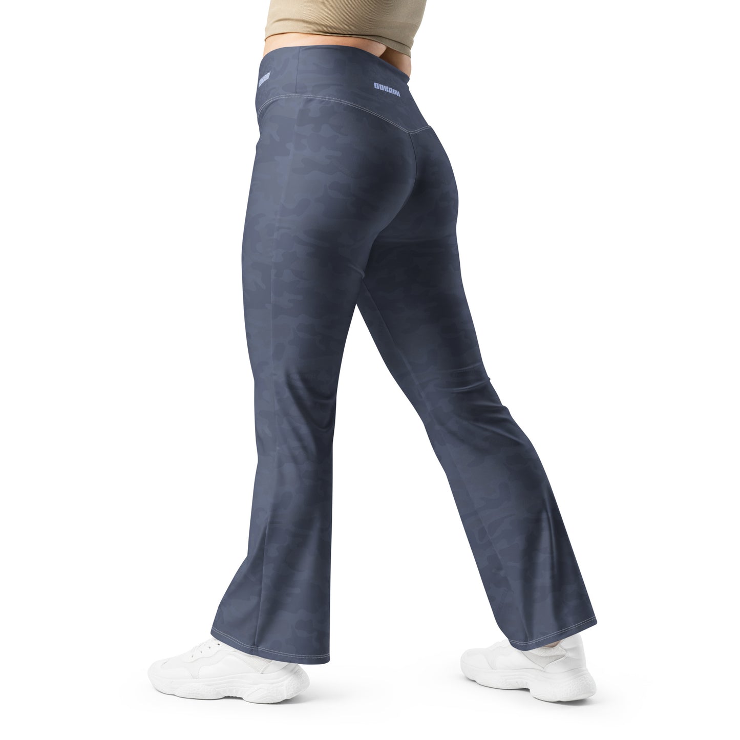 Urban Gray Camo Pickleball Flare Leggings