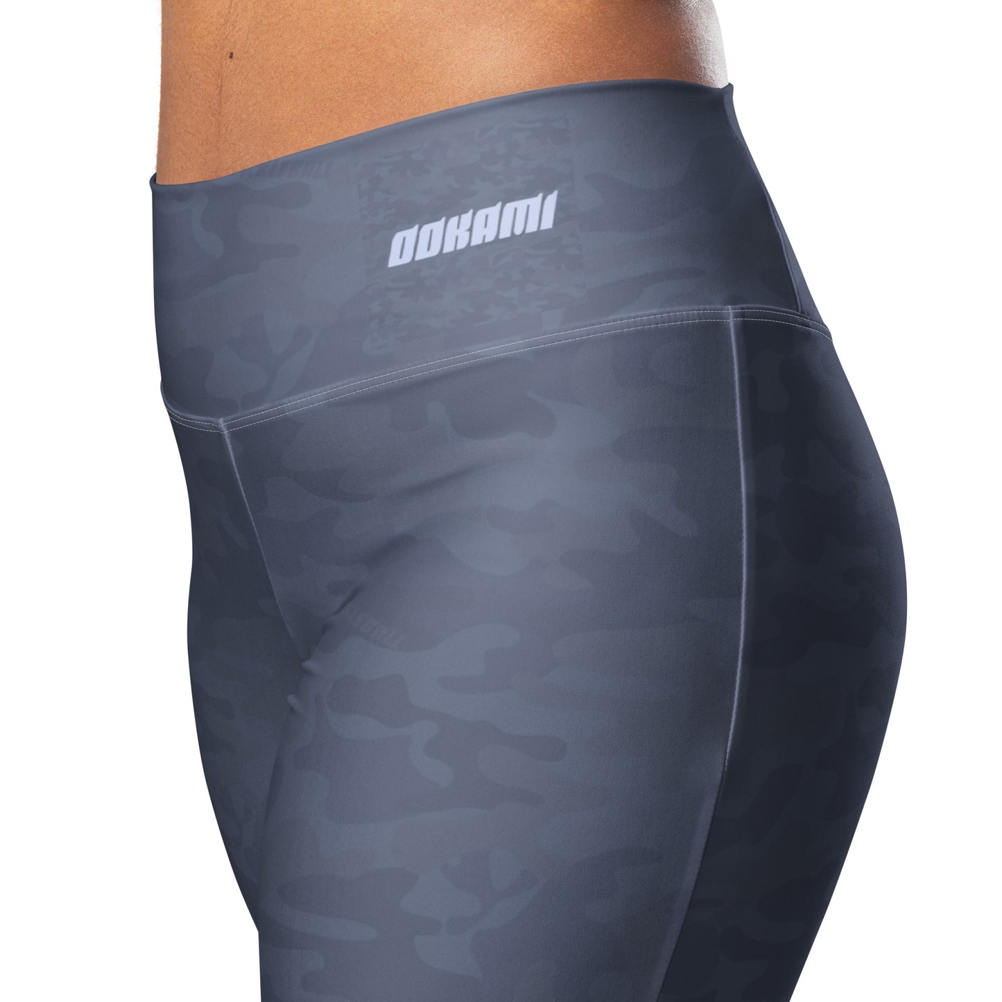 Urban Gray Camo Pickleball Flare Leggings