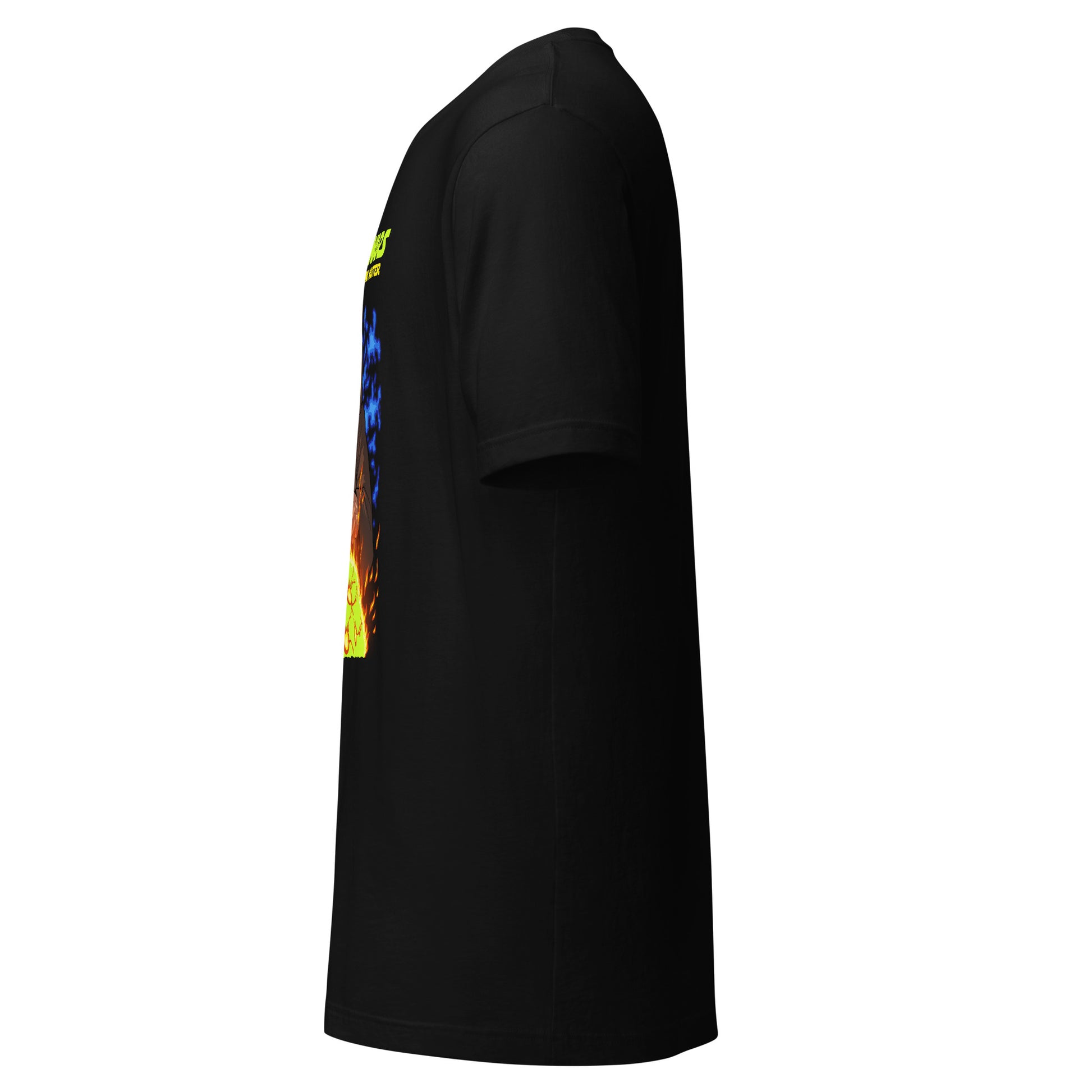 Left side view of the 'Pickle Wars: Return of the Dink Master' t-shirt, highlighting the sleeve and side seam.