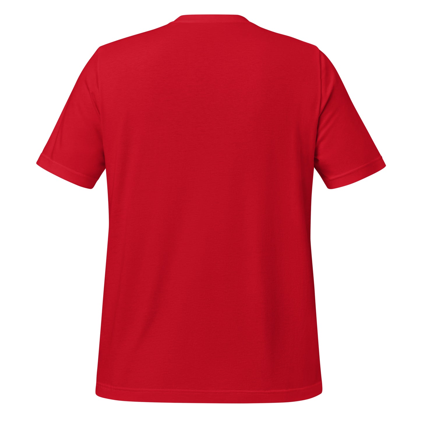 Back view of the Pickleball Smash Wolf T-Shirt in red.