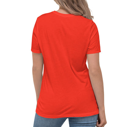 Back view of a Poppy Women's Relaxed T-Shirt.