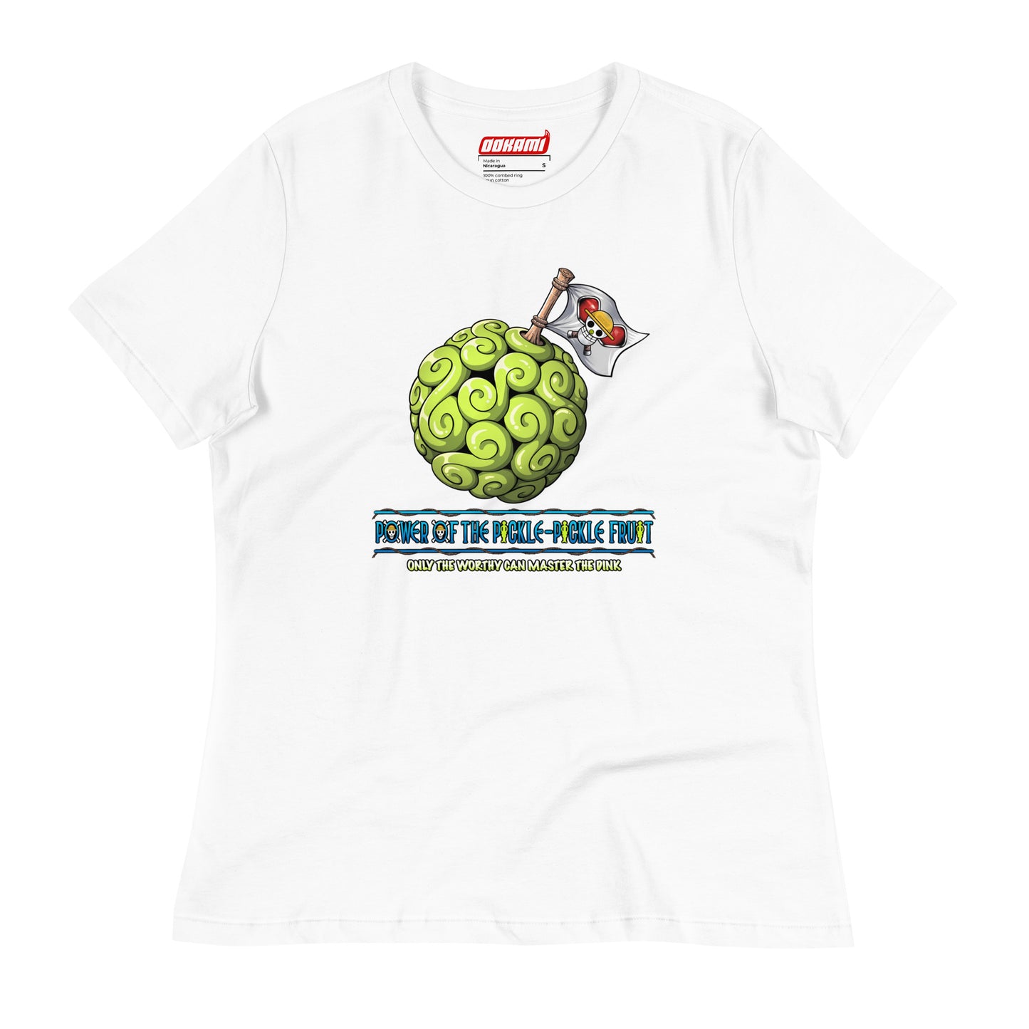 Women’s Pickleball T-shirt - Anime Devil Fruit One Piece Inspired Tee - Relaxed Fit Cotton Shirt - Crew Neck Pre-Shrunk